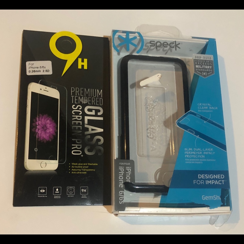 iPhone 6 / 6s / 7 Case & Glass Screen Protector